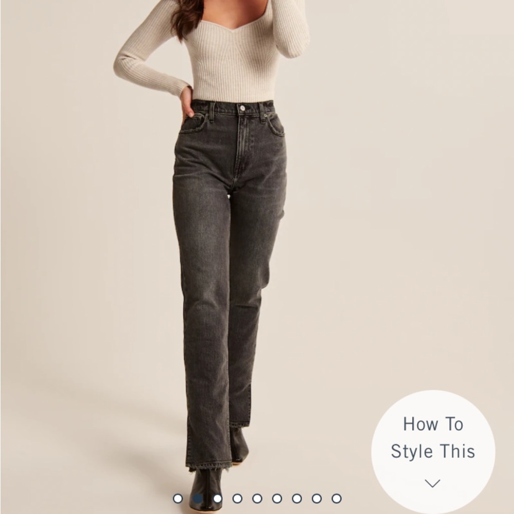 Abercrombie & Fitch The 90’s Straight Ultra High Rise Jeans